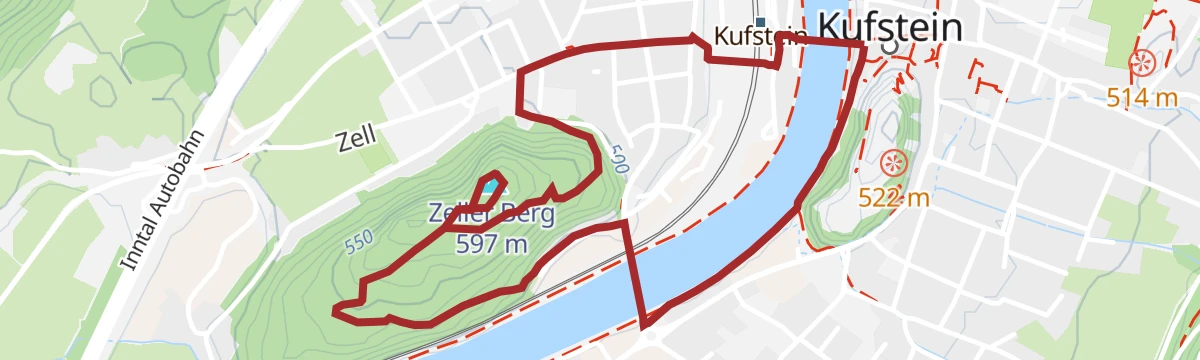 Route map: Spazierrunde zum Zeller Berg